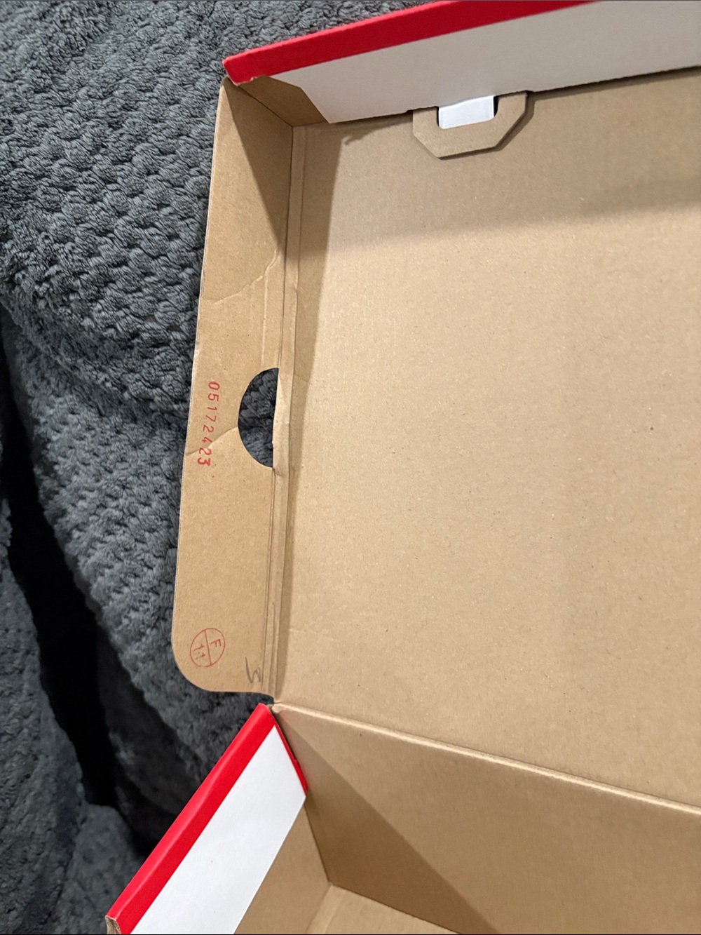 Nike Red Shoe Box with White Swoosh - Picture 8 of 12
